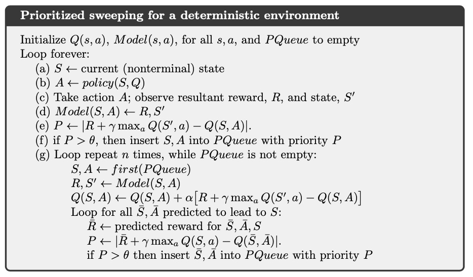 Prioritized Sweeping